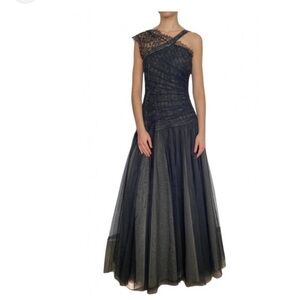 ✨BCBGMaxAzria Black Lace & Tulle Evening Gown | Size 6|✨